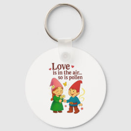 Liefde is in de lucht… net als stuifmeel sleutelhanger