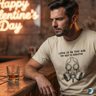 Liefde Is In De Lucht Probeer Niet Te Ademen Gra T-shirt