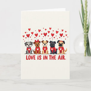 Liefde Is In De Lucht Puppy Kaart