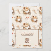 Liefde is in de lucht QR Code Koffie Bruidsborrel Kaart (Achterkant)