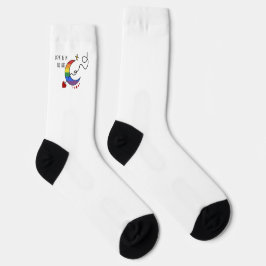 Liefde Is In De Lucht Regenboog LGBTQ Vlag Sokken