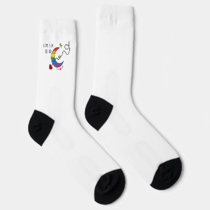 Liefde Is In De Lucht Regenboog LGBTQ Vlag Sokken