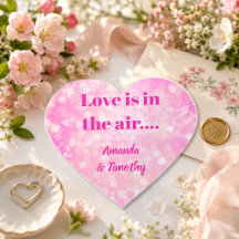 Liefde Is in de Lucht Roze Hart
