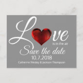 Liefde is in de lucht Save the Date Post Kaart (Voorkant)