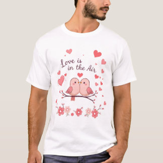 Liefde is in de lucht - Schattigee Valentijnsdag T-shirt