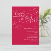 "Liefde is in de lucht" Stijlvolle Valentijnsdag P Kaart (Staand voorkant)