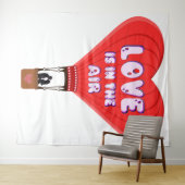 Liefde is in de Lucht Tapijt Wandkleed (In Situ (horizontaal))