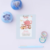 Liefde is in de lucht! Theepartij VERJAARDAGSFEEST Flyer (Enkel)