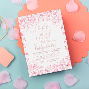 Liefde Is In De Lucht Valentijnsdag Bruidsbruiloft Folie Uitnodiging