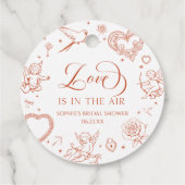 Liefde Is In De Lucht Valentijnsdag Bruidsfeest Bedankjes Labels (Achterkant)