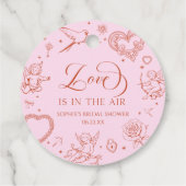 Liefde Is In De Lucht Valentijnsdag Bruidsfeest Bedankjes Labels (Achterkant)