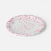 Liefde Is In De Lucht Valentijnsdag Bruidsfeestje Papieren Bordje (Gekanteld)