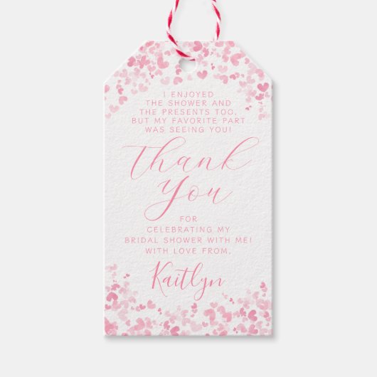 Liefde is in de lucht Valentijnsdag Bruidsjurk Fee Cadeaulabel (Voorkant)