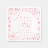 Liefde Is In De Lucht Valentijnsdag Bruidsuitnodig Servet (Voorkant)