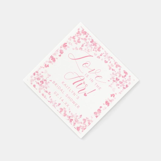 Liefde Is In De Lucht Valentijnsdag Bruidsuitnodig Servet (Hoek)