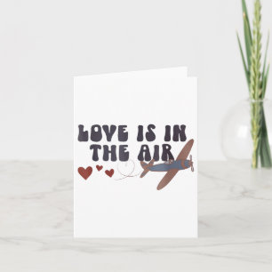 Liefde Is In De Lucht Valentijnsvliegtuig Kaart
