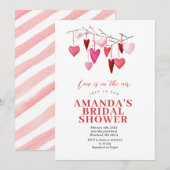 Liefde is in de lucht valentine bruidsmeisjesfeest kaart (Voorkant / Achterkant)