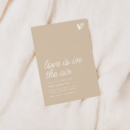 Liefde is in de lucht Vrijgezellenfeest Uitnodigen Kaart