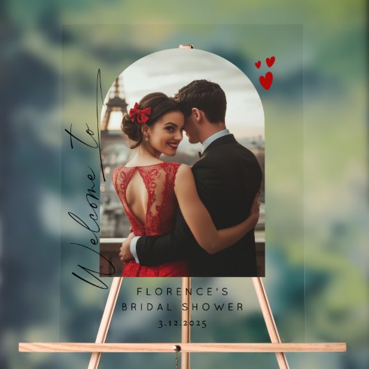 Liefde is in de lucht Vrijgezellenfeest Welkom Acryl Bord (Neutraal)