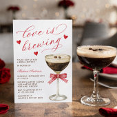 Liefde is in de maak Espresso Martini Bruidsborrel Kaart