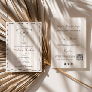 Liefde is in de maak Espresso Martini Bruidsdiner Kaart