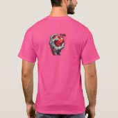 Liefde is in de Squeeze: Tattoo-geïnspireerde rode T-shirt (Achterkant)