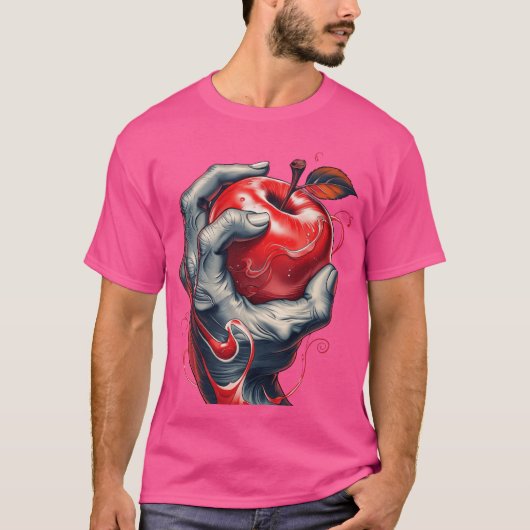 Liefde is in de Squeeze: Tattoo-geïnspireerde rode T-shirt (Voorkant)