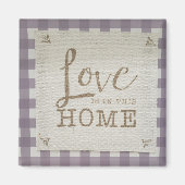 Liefde is in dit huis magneet (Voorkant)