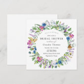 Liefde is in Full Bloom Wildflower Vrijgezellenfee Kaart (Voorkant / Achterkant)