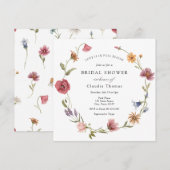 Liefde is in Full Bloom Wildflower Vrijgezellenfee Kaart (Voorkant / Achterkant)