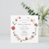 Liefde is in Full Bloom Wildflower Vrijgezellenfee Kaart (Staand voorkant)