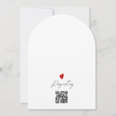 Liefde is in het Air Modern Arch Vrijgezellenfeest Kaart (Achterkant)