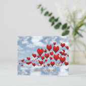 liefde is in het briefkaart (Staand voorkant)