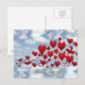 liefde is in het briefkaart (Voorkant / Achterkant)