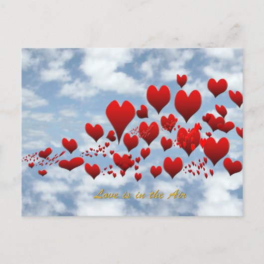 liefde is in het briefkaart (Voorkant)