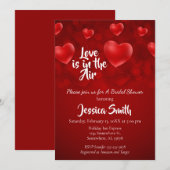 Liefde is in het Vrijgezellenfeest van de Lucht Kaart (Voorkant / Achterkant)