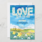 Liefde is in het Vrijgezellenfeest van de Luchtlen Kaart (Voorkant)