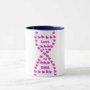Liefde Is In Mijn DNA Mok - Aangepaste Keramische