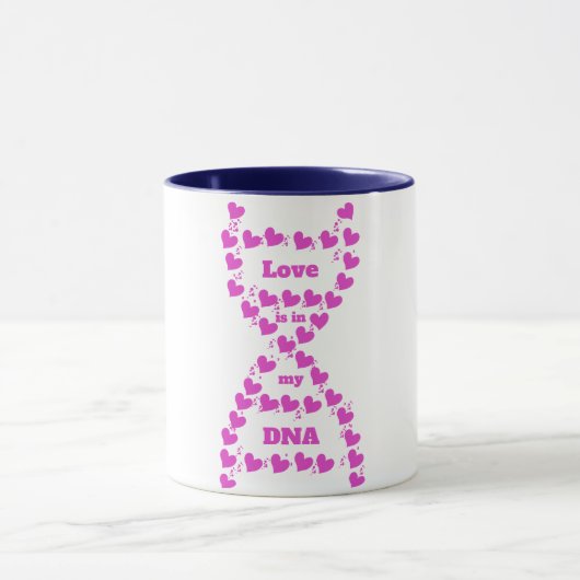 Liefde Is In Mijn DNA Mok - Aangepaste Keramische  (Midden)