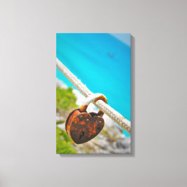 Liefde is ingesloten. canvas afdruk