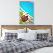 Liefde is ingesloten. canvas afdruk (Insitu (Slaapkamer))