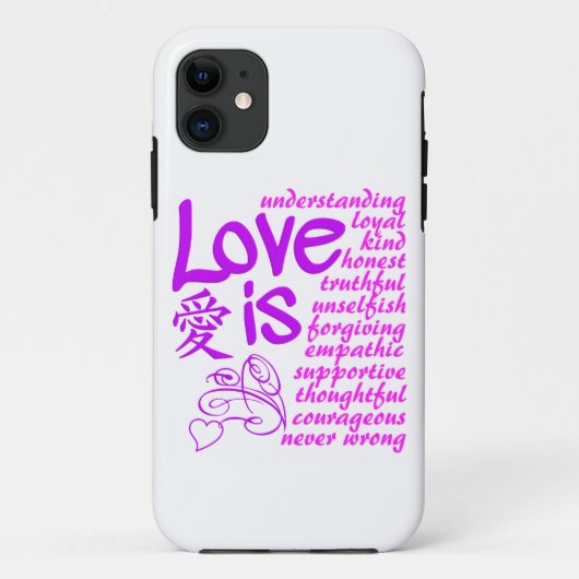 Liefde is ... iPhone Case-Mate, aanpasbaar Case-Mate iPhone Case (Achterkant)