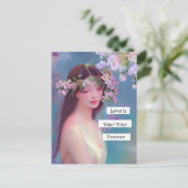 Liefde is je ware essentie | Fairy Like Angelic Briefkaart (Staand voorkant)