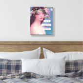 Liefde is je ware essentie | Fairy Like Angelic Canvas Afdruk (Insitu (Slaapkamer))