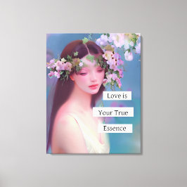 Liefde is je ware essentie | Fairy Like Angelic Canvas Afdruk