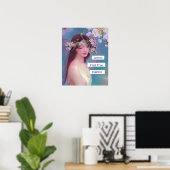 Liefde is je ware essentie | Fairy Like Angelic Poster (Thuiskantoor)