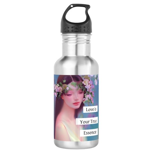 Liefde is je ware essentie | Fairy Like Angelic Waterfles (Voorkant)