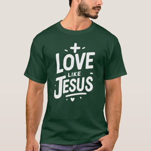 Liefde is Jezus vintage T-shirt (Voorkant)