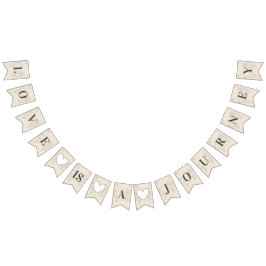 Liefde is Journey Chic Travel Vrijgezellenfeest Br Vlaggetjes