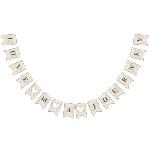 Liefde is Journey Chic Travel Vrijgezellenfeest Br Vlaggetjes